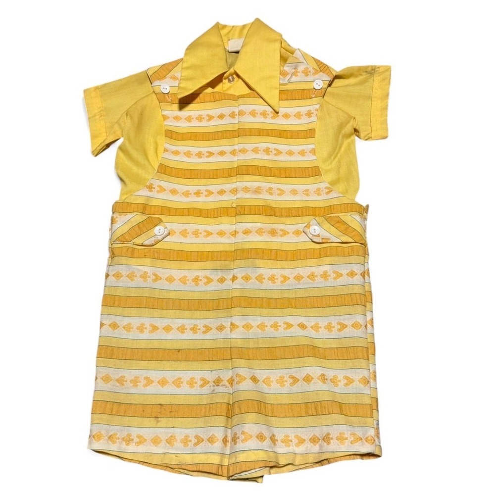 Vintage boys romper set 2 piece 2T